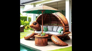 Turtle Shaped outdoor bed seating ideas