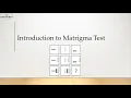 Matrigma Test Prep Introduction
