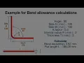 How to find the sheet metal bend allowance and Setback by using standard formulas and charts
