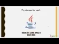 Belajar java programming perulangan menggunakan for each