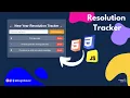 Build a Responsive New Year Resolution Tracker HTML CSS JavaScript Tutorial with Cool Animations