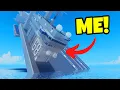 Testing VERY Realistic SINKING SHIP Game in ROBLOX