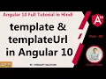 template and templateUrl in Angular 10 Angular 10 Tutorial in Hindi
