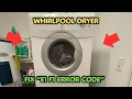 How To Fix Whirlpool Dryer E1 F1 Error Code