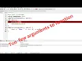 Too few arguments to function error in C