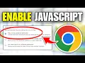 How To Enable Javascript On Google Chrome Quick Guide