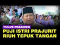 Download Lagu Riuh Tepuk Tangan Saat Prabowo Singgung Istri Prajurit TNI: Suami Tugas di Tempat Berbahaya