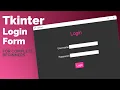 Tkinter Login Form tutorial for COMPLETE beginners responsive layout