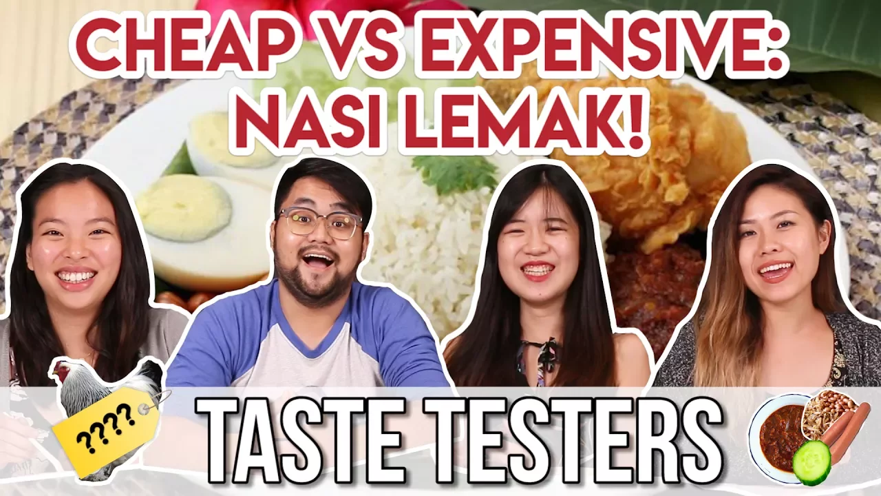 Cheap VS Expensive Nasi Lemak   Taste Testers   EP 9