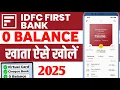 Download Lagu idfc first bank zero balance account opening online - IDFC zero balance account full review