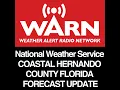 COASTAL HERNANDO COUNTY FLORIDA FORECAST - UPDATE