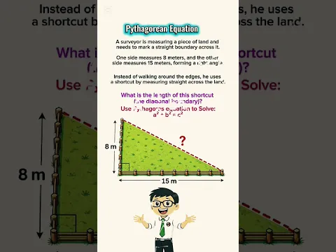 Surveyor Shortcut! 🔺 8–15–17 Triangle Trick #shorts #pythagoreantheorem