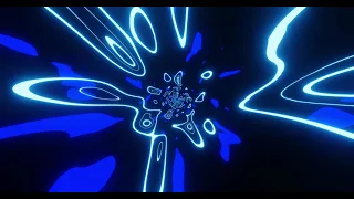 Hypnotic Trippy Ice Blue Tunnel Abstract Background VJ Loop Lines Pattern 4k Screensaver