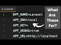 Laravel env example APP - XXX Values Explained