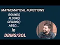 40 ROUND FLOOR CEILING ABS POWER Mathematical Function SQL DBMS Nepali
