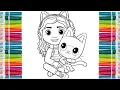 Gabby and Pandy Paws Gabby s Dollhouse Coloring