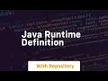 java runtime definition