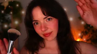 ASMR Safe & Cozy Affirmations for Sleep, Self Esteem, & Anxiety 🌙 (low light, mic brushing)