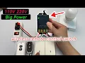 How to Use Wireless Remote Control Switch KR2201B 220V 110V Relay Switch to Control Fan and Light