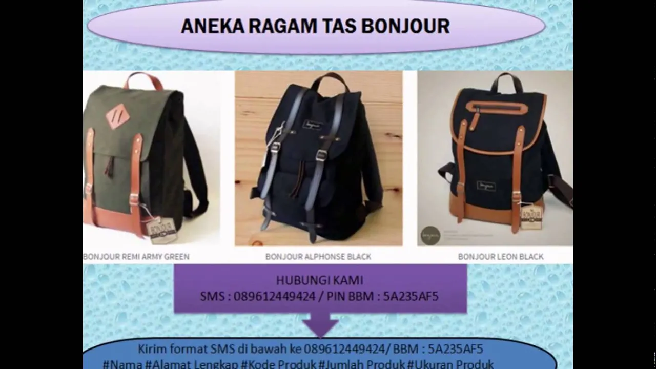 Jual Tas Ransel Laptop untuk Sekolah, Model Tas Ransel Wanita & Pria YPRO. 