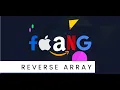 Reverse Array String O 1 space complexity