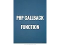 PHP Callback function in Hindi