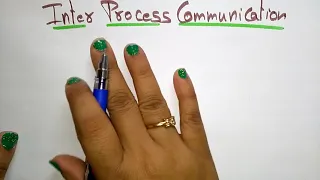 Inter Process Communication Introduction Part - OS Lec-38 Bhanu Priya