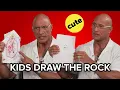 Dwayne Johnson Reacts to Kids Drawing Him