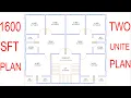 HOUSE PLAN DESIGN EP 130 1600 SQUARE FEET TWO-UNIT HOUSE PLAN LAYOUT PLAN