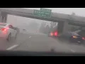 Severe Storm in Brighton Michigan on I96 at Brighton exit