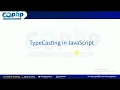 30 - Type Casting in JavaScript JavaScript Tutorial for Beginners