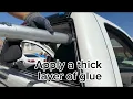How to replace a solid back window with a manual slider 14-18 Chevy Silverado 1500