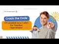 8 Essential Java Programs Every Beginner Should Know - Number Operations Made Easy