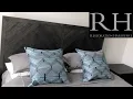 HOME HAUL Restoration Hardware Furniture Herringbone Platform Bed Weathered Brown Oak