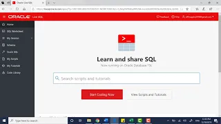 How to use oracle live SQL