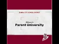 Schoology 101 Parent University