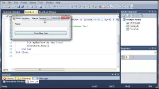 Visual Basic Tutorial 99 More On Multiple Forms