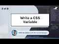 How to write a CSS variable CSS custom property