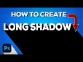 How to create long shadow in photoshop