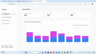 School Management Dashboard using React Tailwind CSS Free Admin Template Setup 2025