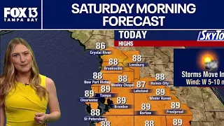 Tampa weather Saturday morning forecast