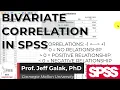 Bivariate Correlation in SPSS SPSS Tutorial - Pearson Spearman and Kendall s Tau-B