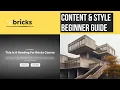 Bricks Builder Tutorial Create a Header Hero Section Beginner s Guide
