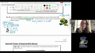 Applications Involving Exponential Functions MCR3U Grade 11 Math Ontario Curriculum
