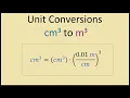 How to Convert Cubic Centimetres to Cubic Metres Example
