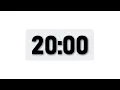 20 Minute Timer - Minimal Countdown Timer Light Theme