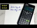 How to solve Linear equation on scientific calculator