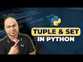 Python Tutorial for Beginners Tuple Set in Python