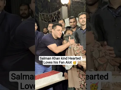 Salman Khan Kind Hearted Loves his Fan 💯