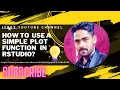 How to use a simple plot function in R studio